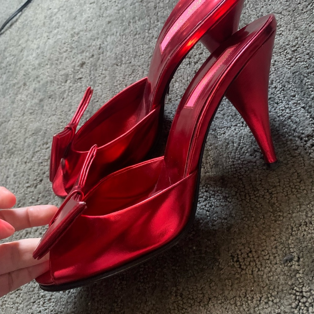 Betsy Johnson pinup mules. Gently loved, vintage vibe.